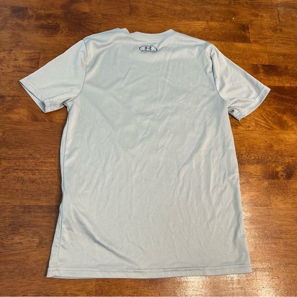 Under Armour boys Sky Blue Orange Graphic Tee hornet wasp size YMD - Picture 3 of 3